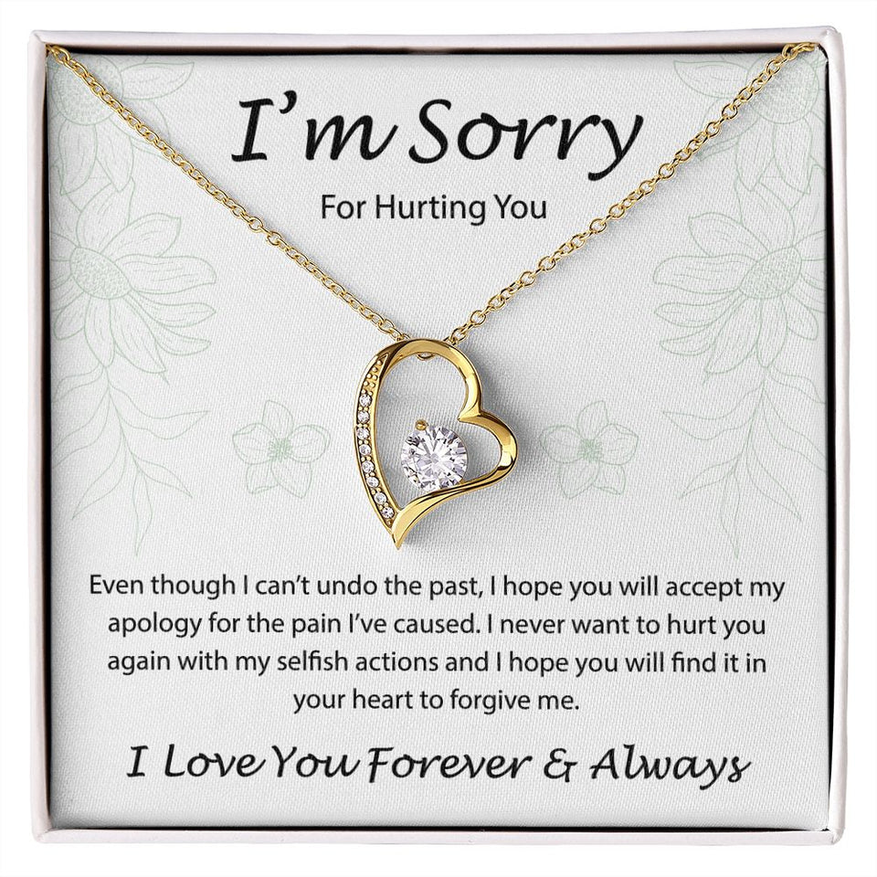 I'm sorry for hurting you - Forever Love Necklace