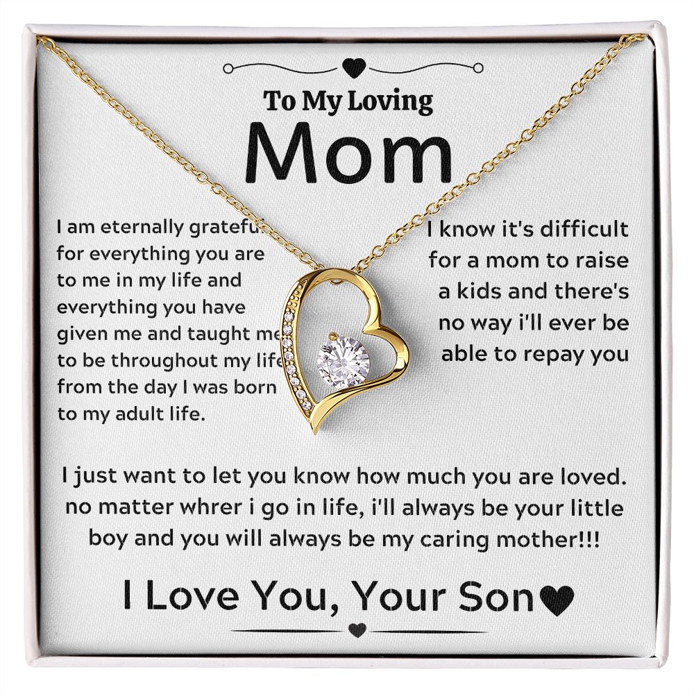 A Forever Love Necklace Gift For Mother's Day