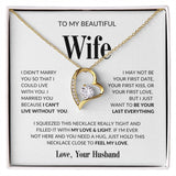 To my Wife Forever Love Necklace Love & Light Gift for her