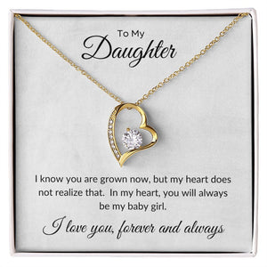 To My Daughter - Always My Baby Girl Forever Love Necklace