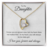 To My Daughter - Always My Baby Girl Forever Love Necklace