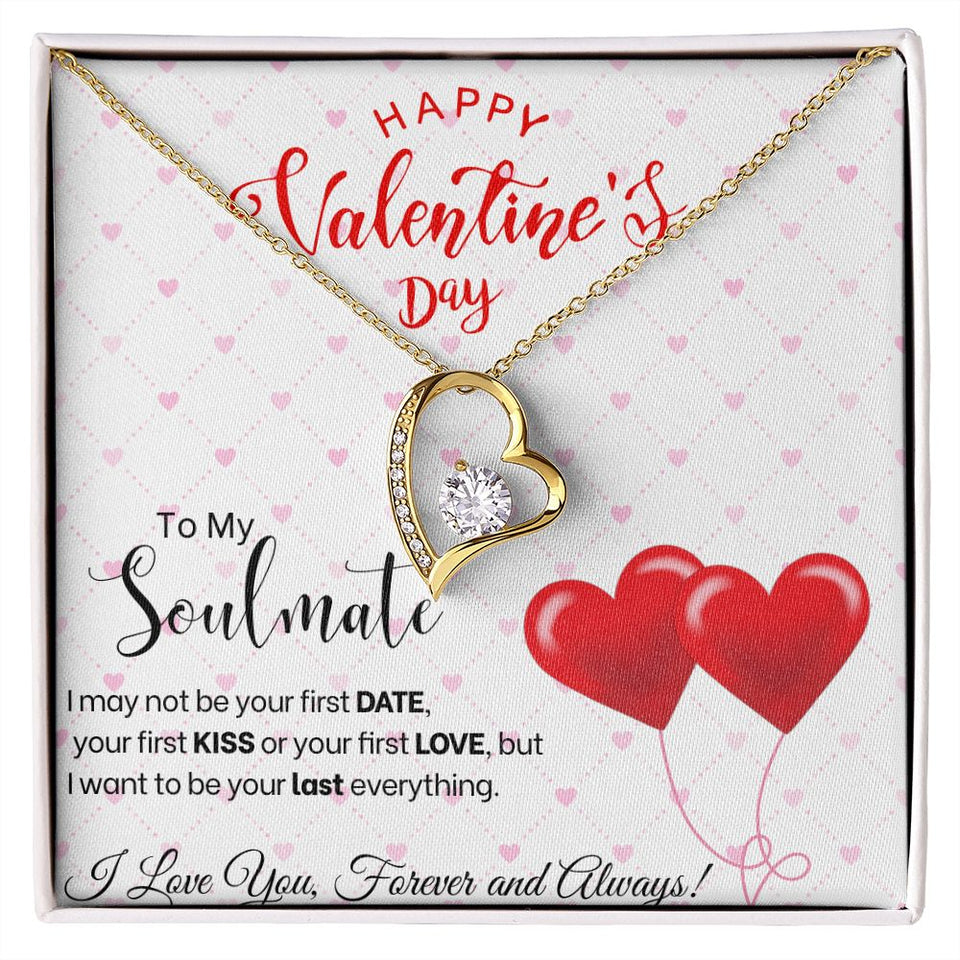 To My Soulmate - Forever Love Necklace - Red Balloons Gift For Mom, necklace For Wife, Gift For Mother's Day