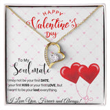 To My Soulmate - Forever Love Necklace - Red Balloons Gift For Mom, necklace For Wife, Gift For Mother's Day