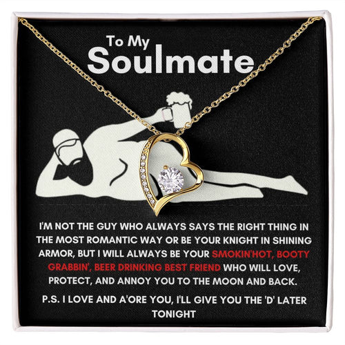 To My Soulmate - Forever Love Necklace - Booty Grabbin' - Black Card