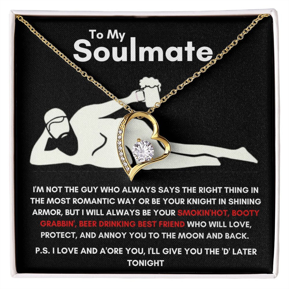 To My Soulmate - Forever Love Necklace - Booty Grabbin' - Black Card