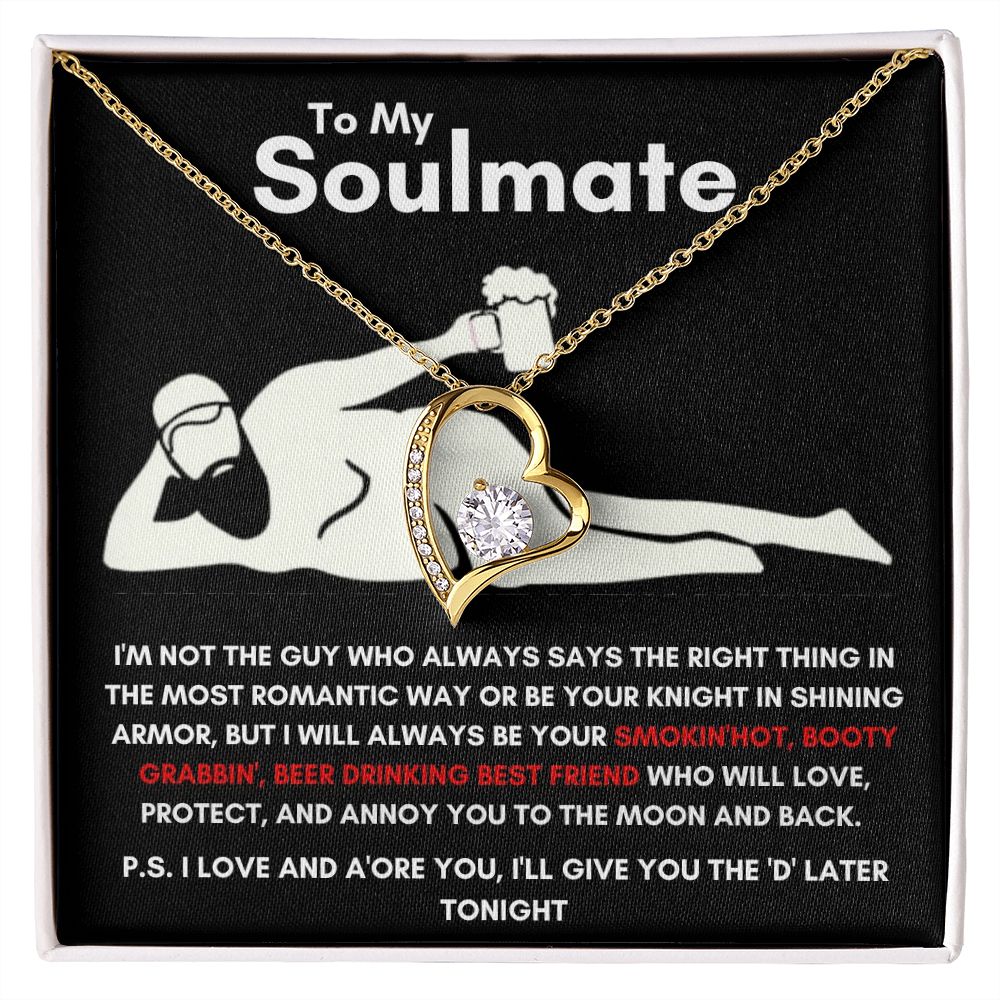 To My Soulmate - Forever Love Necklace - Booty Grabbin' - Black Card