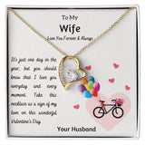 To My Wife | Your Husband | I Love you everyday Forever Love Necklace