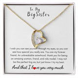 To My Big Sister - Forever Love Necklace - Unbreakable Gift For Mom, necklace For Wife, Gift For Mother's Day