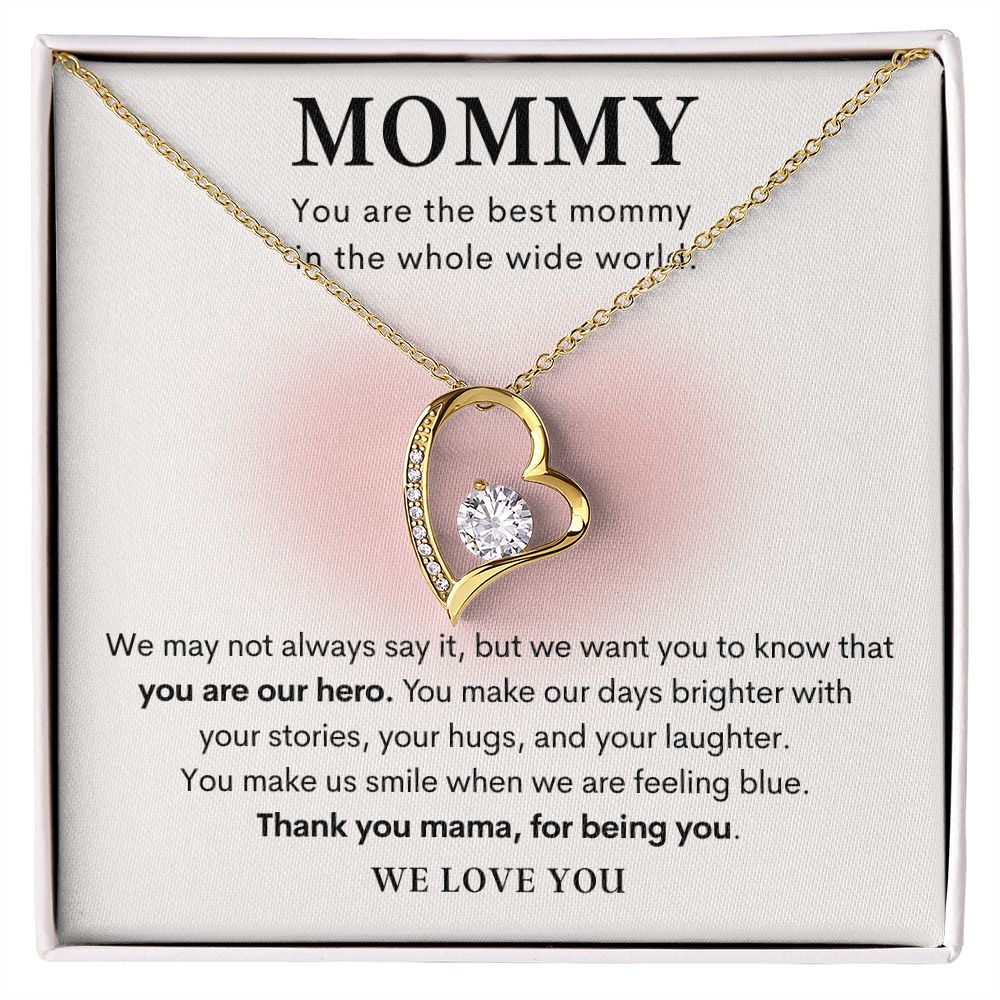 Mommy Forever Love Necklace from Kids, Mommy gift from Husband to Wife from Kids