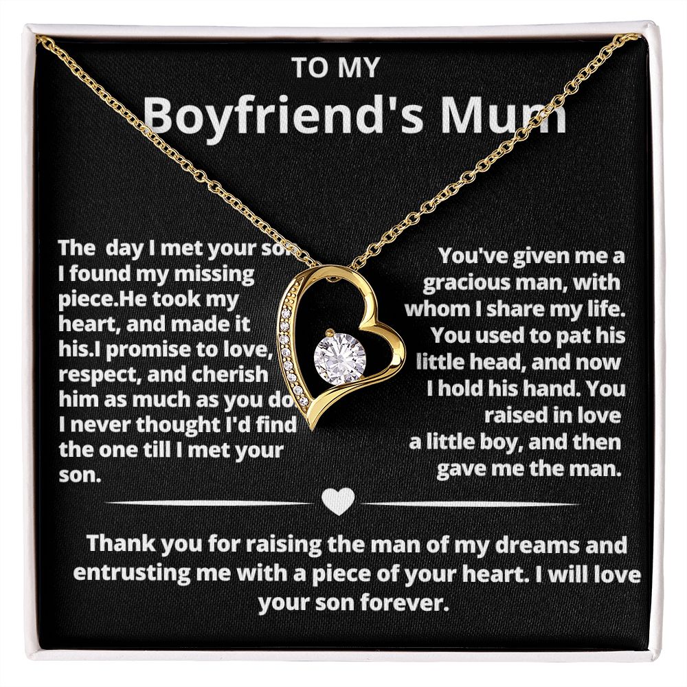 Forever Love Necklace for Boyfriend's Mum Gift For Mom, necklace For Wife, Gift For Mother's Day