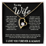 To My Wife - Forever Love Necklace - The Day I Met You - Black Card Gift For Mom, necklace For Wife, Gift For Mother's Day