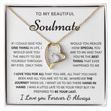 Soulmate Necklace- Hand in Hand Forever Love