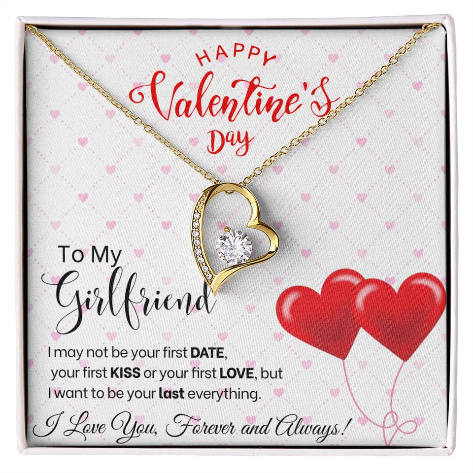 To My Girlfriend - Forever Love Necklace - Red Balloons Gift For Mom, necklace For Wife, Gift For Mother's Day