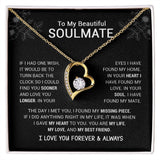To My Beautiful Soulmate | I Have Found My Mate | Black Version | Forever Love Necklace