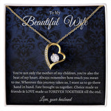 To My Beautiful Wife | Forever Together | Forever Love Necklace