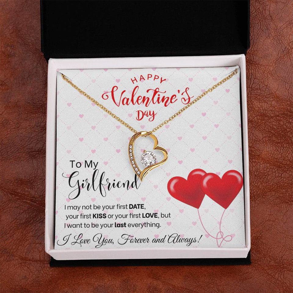 To My Girlfriend - Forever Love Necklace - Red Balloons Gift For Mom, necklace For Wife, Gift For Mother's Day