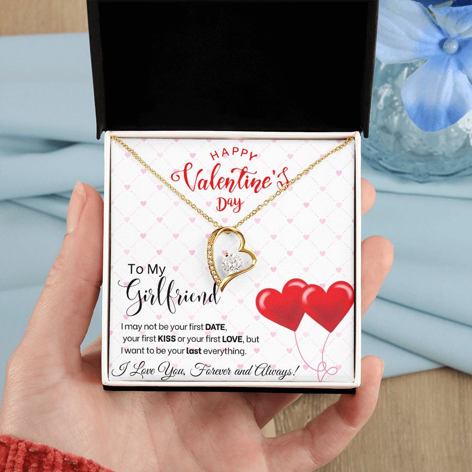 To My Girlfriend - Forever Love Necklace - Red Balloons Gift For Mom, necklace For Wife, Gift For Mother's Day