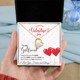 To My Girlfriend - Forever Love Necklace - Red Balloons Gift For Mom, necklace For Wife, Gift For Mother's Day