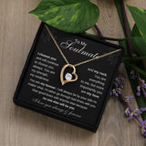 Soulmate You are my Rock Forever Love Pendant Necklace