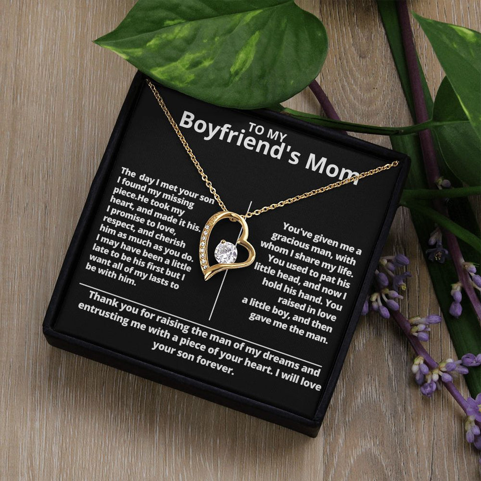 Forever Love Necklace for My Boyfriend's Mom Gift For Mom, necklace For Wife, Gift For Mother's Day