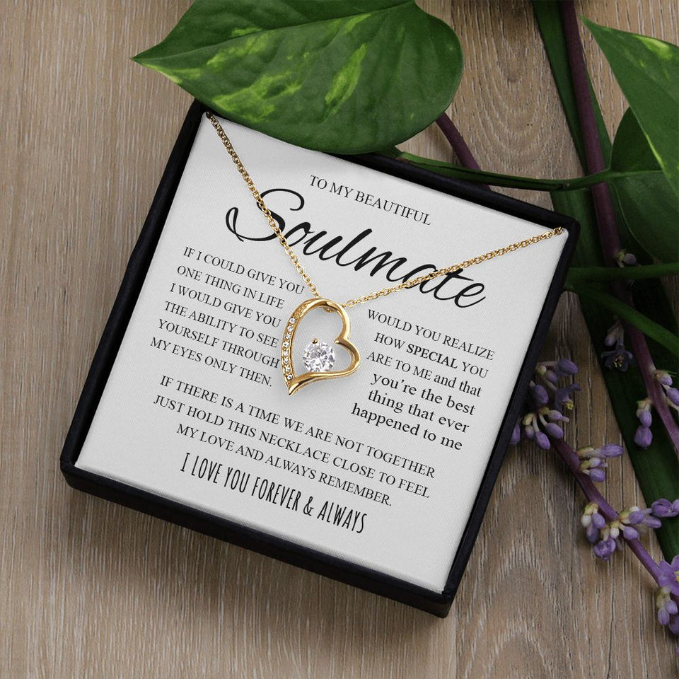 To My Beautiful Soulmate | If I Could Give You One Thing In Life | Forever Love Necklace
