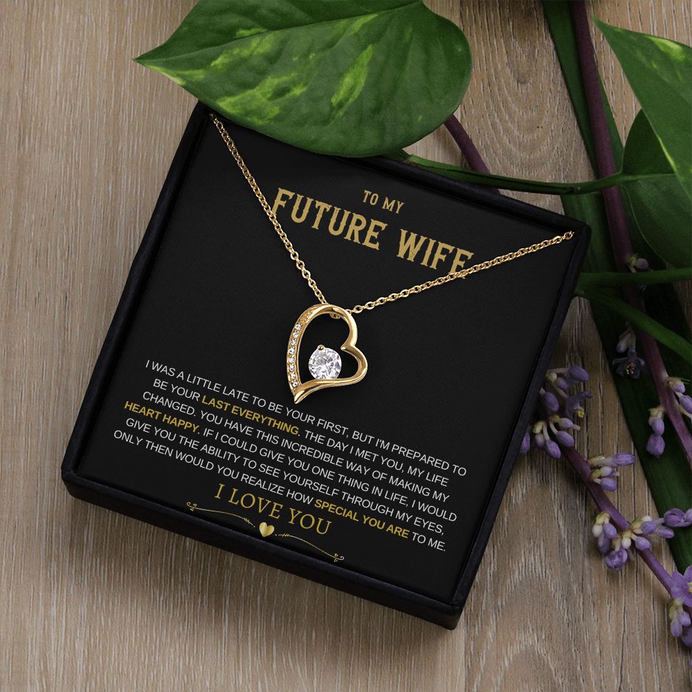 Future Wife Forever Love Necklace - Heart Happy