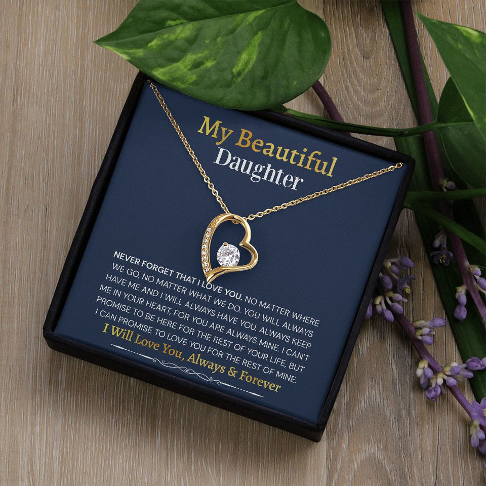 Forever Love Necklace Gift to Daughter Gift For Mom, necklace For Wife, Gift For Mother's Day