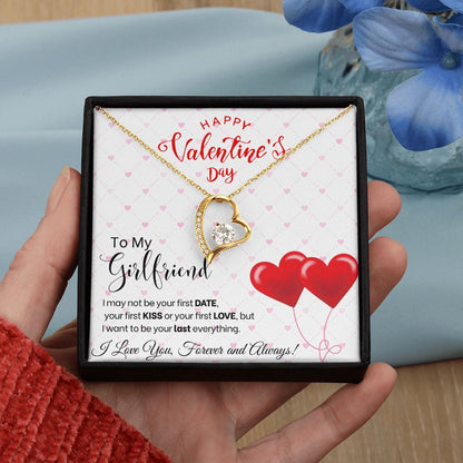 To My Girlfriend - Forever Love Necklace - Red Balloons Gift For Mom, necklace For Wife, Gift For Mother's Day