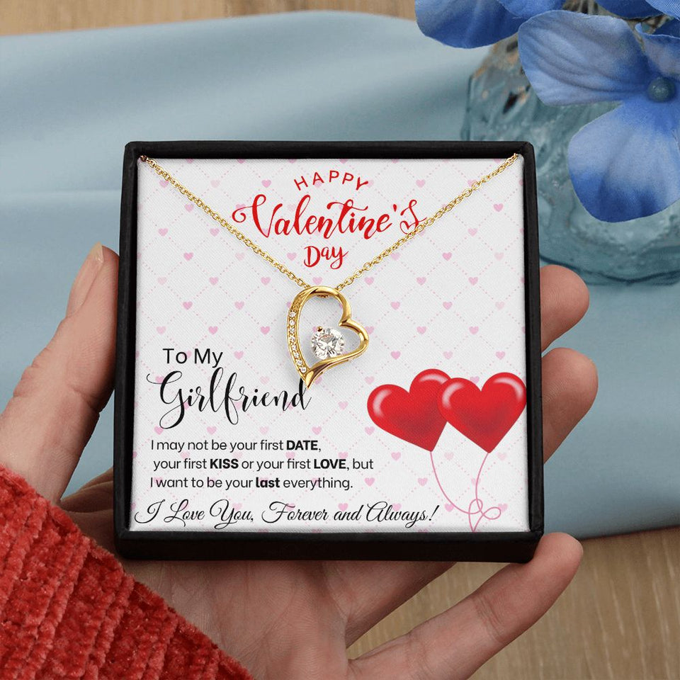 To My Girlfriend - Forever Love Necklace - Red Balloons Gift For Mom, necklace For Wife, Gift For Mother's Day