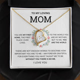 Loving Mom-Forever Love Necklace, Mom Son Gift, Mom Necklace from Daughter