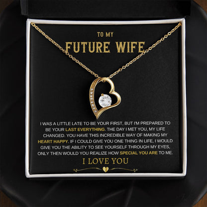 Future Wife Forever Love Necklace - Heart Happy