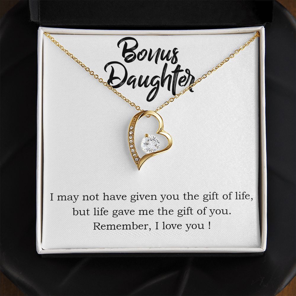 Stepdaughter Forever Love Heart Necklace