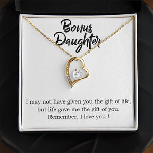 Stepdaughter Forever Love Heart Necklace