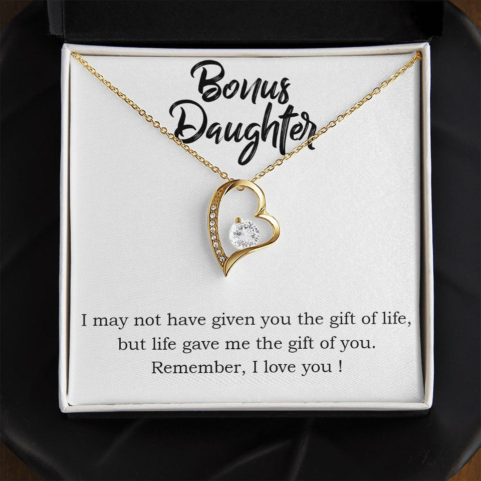 Stepdaughter Forever Love Heart Necklace