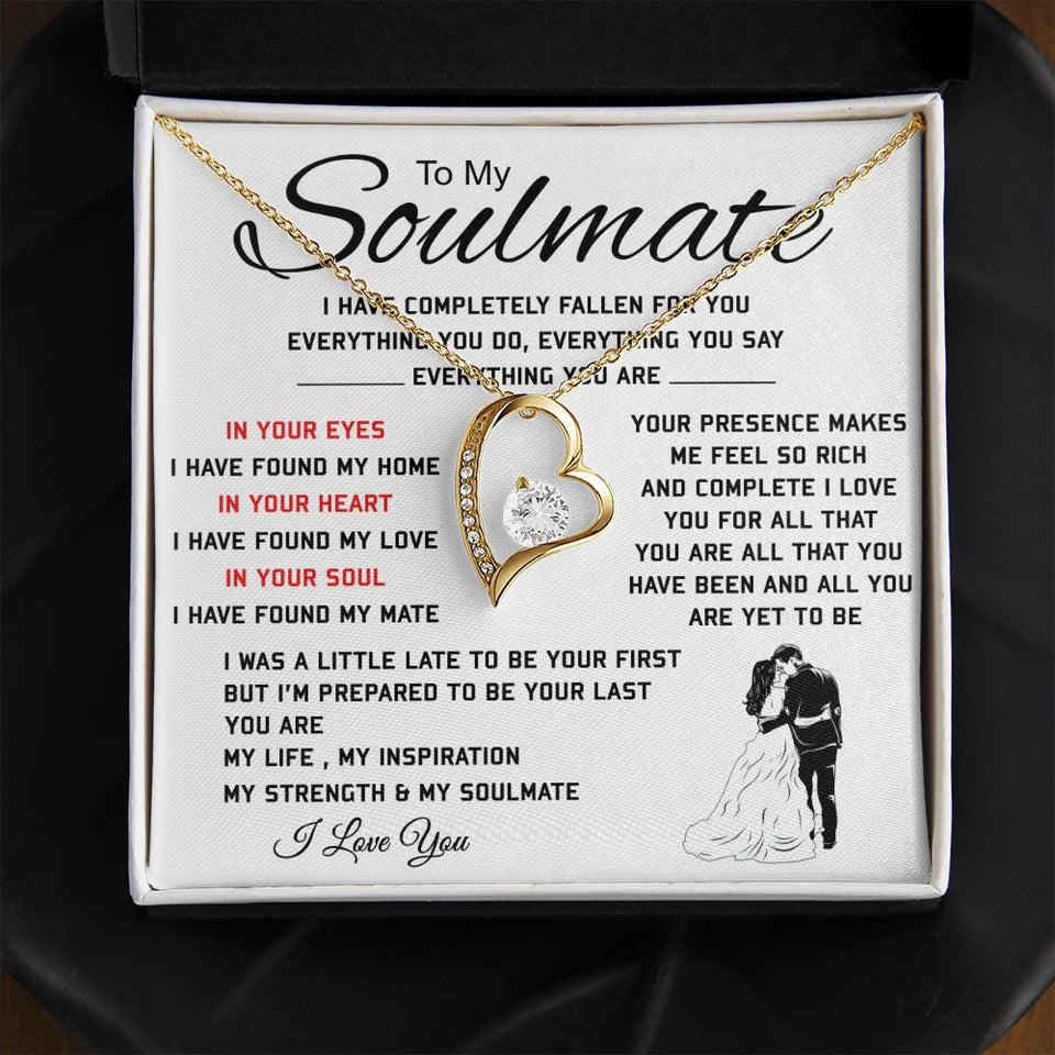 To My Soulmate, Everything You Are, Forever Love Necklace, Romantic Gift For Your Soulmate