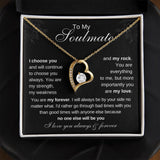Soulmate You are my Rock Forever Love Pendant Necklace