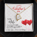 To My Wife - Forever Love Necklace - Red Balloons Gift For Mom, necklace For Wife, Gift For Mother's Day