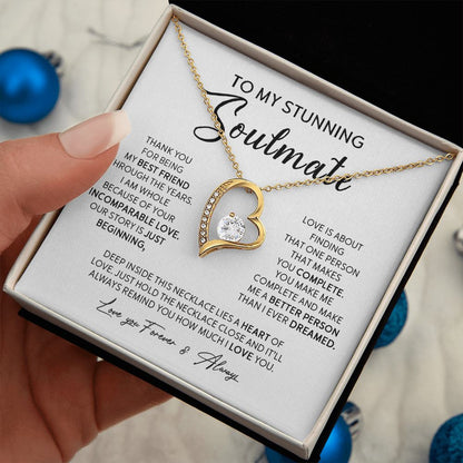 Soulmate Incomparable Love, Forever Love Necklace, Gift Idea For Soulmate