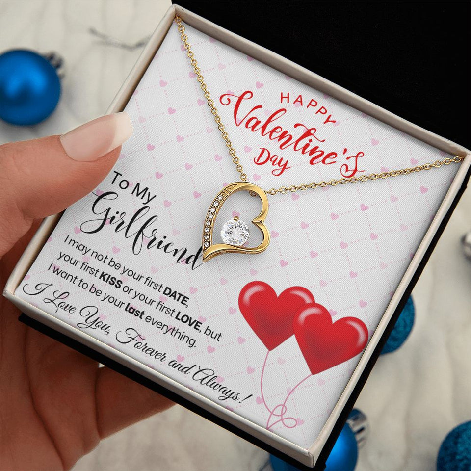 To My Girlfriend - Forever Love Necklace - Red Balloons Gift For Mom, necklace For Wife, Gift For Mother's Day