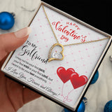 To My Girlfriend - Forever Love Necklace - Red Balloons Gift For Mom, necklace For Wife, Gift For Mother's Day