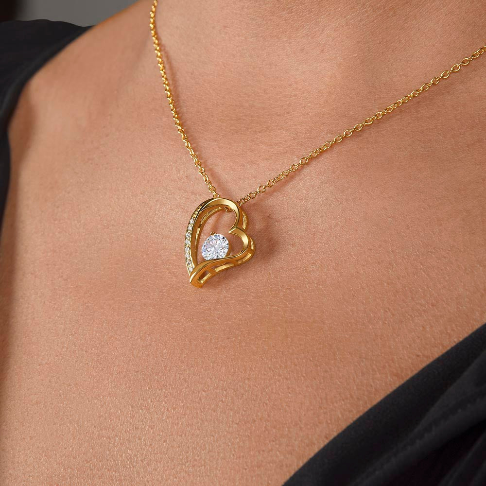 To My Gorgeous Wife Happy Anniversary Forever Love Necklace