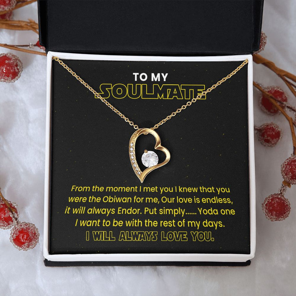 Best Necklace for Soulmate - I Will Always Love You Endless Love - Forever Love Necklace, Wife Necklace