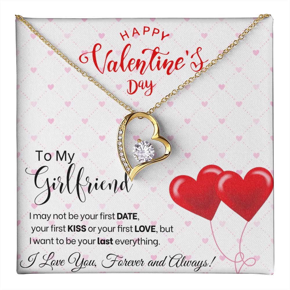 To My Girlfriend - Forever Love Necklace - Red Balloons Gift For Mom, necklace For Wife, Gift For Mother's Day