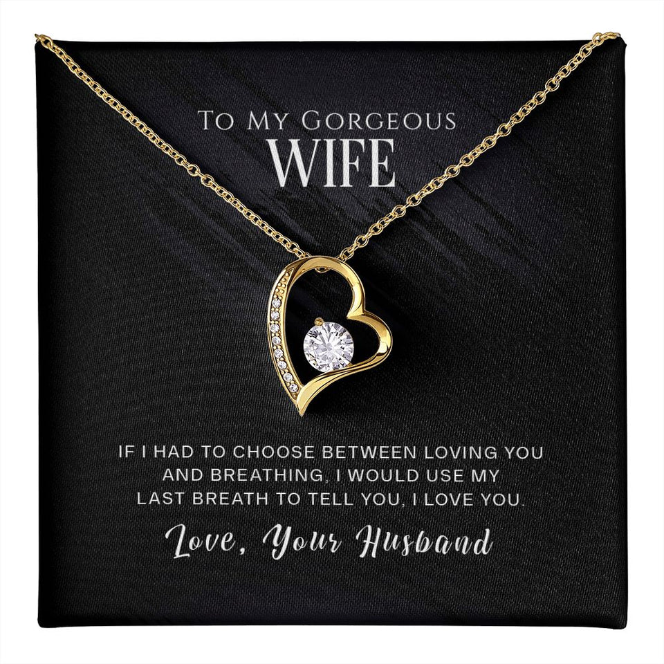 Wife Last Breath Forever Love Necklace
