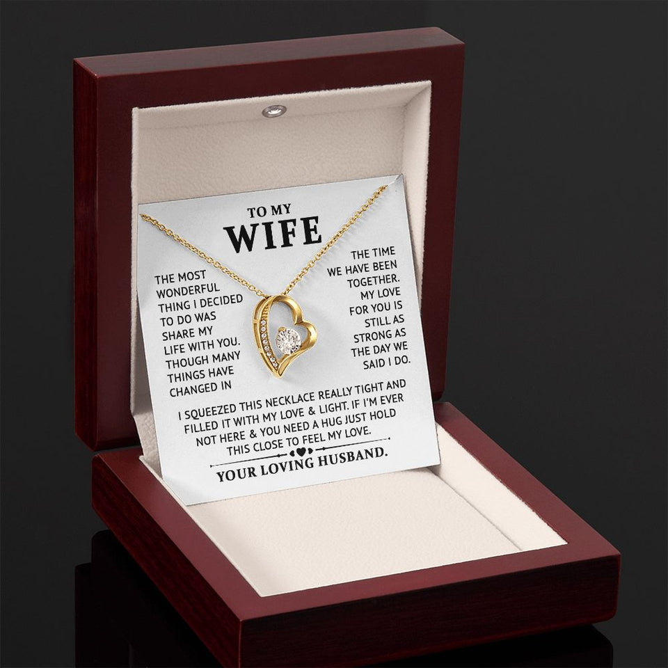 To My Wife - Feel My Lolve - Forever Love Necklace