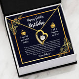 Happy Golden Birthday - Birthday Gift Forever Love Necklace