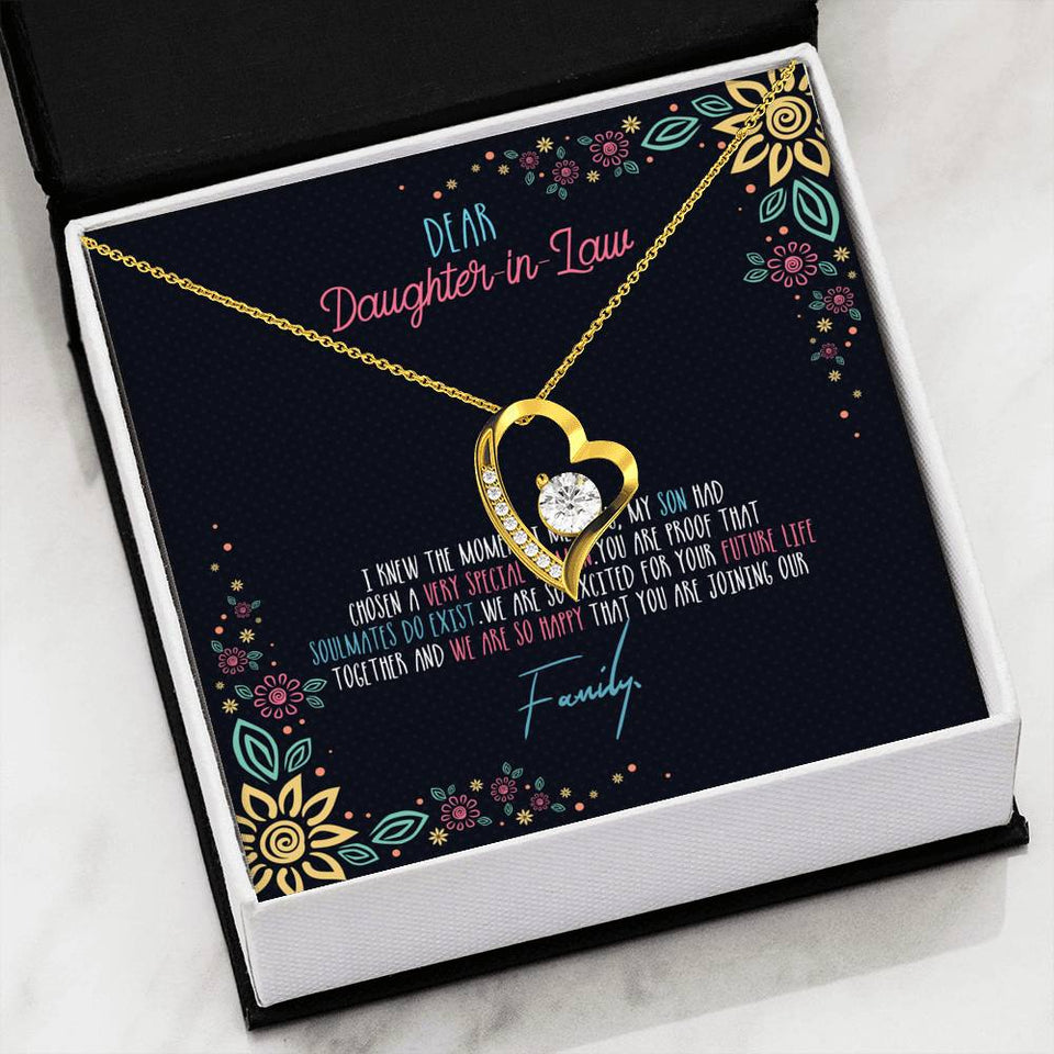 Soulmates Do Exist - Gift For Daughter in Law Forever Love Necklace