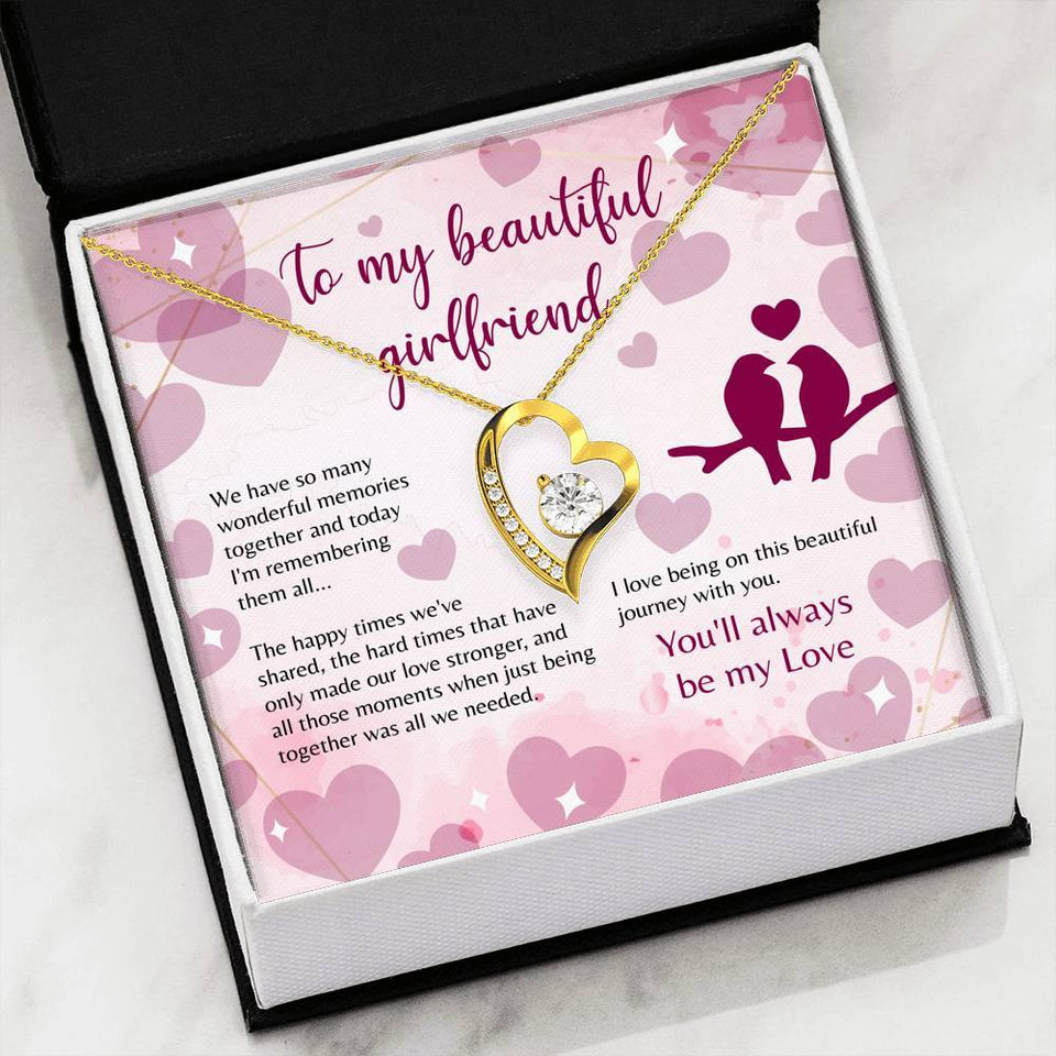 Forever Love Necklace - To My Girlfriend - Forever Love - You'll Always Be My Love Gift For Wife For Mom