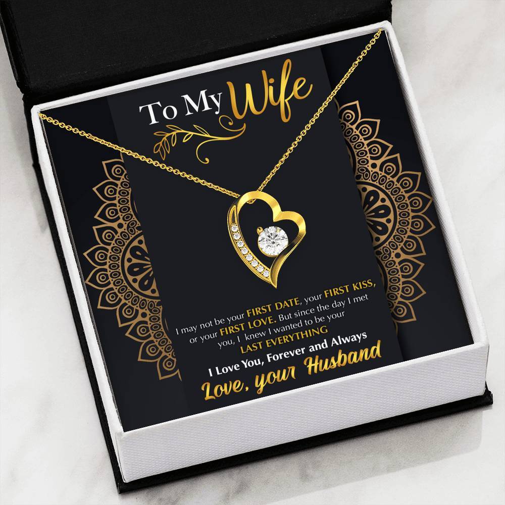 Forever Love Necklace - To My Wife - Last Everything - Shine Gift For Wife For Mom Gift For