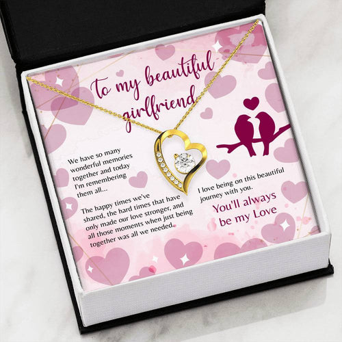 Namashops - Forever Love Necklace - To My Girlfriend - Forever Love - You'll Always Be My Love, Gift For Wife, For Mom, Gift For Christmas, Birthday